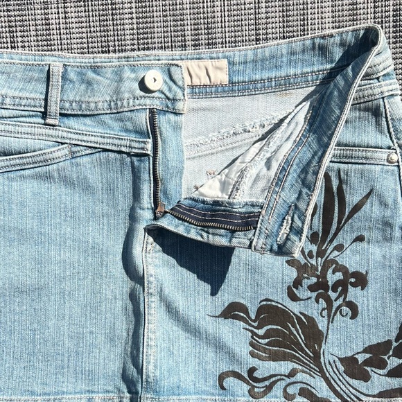 Marithe Francois Girbaud Vintage Mini Denim Skirt Size 28 Waist EUC - Picture 4 of 9